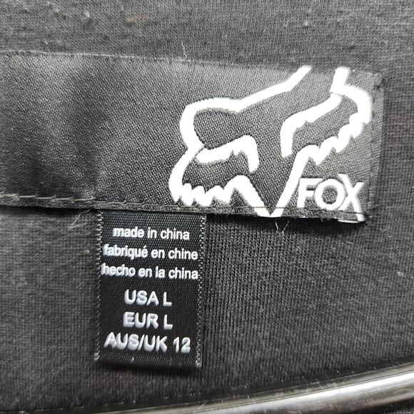 Vintage Fox Racing Jacket Women L Black Speckled Knit Button Front Hooded Casual - Picture 7 of 13